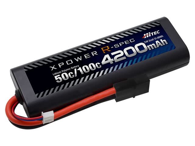 ハイテックマルチプレックス R-SPEC Li-Po7.4V4200mAh(50C/100C)ﾀﾐﾔｺﾈｸﾀ XPR4200-RT-B ラジコン