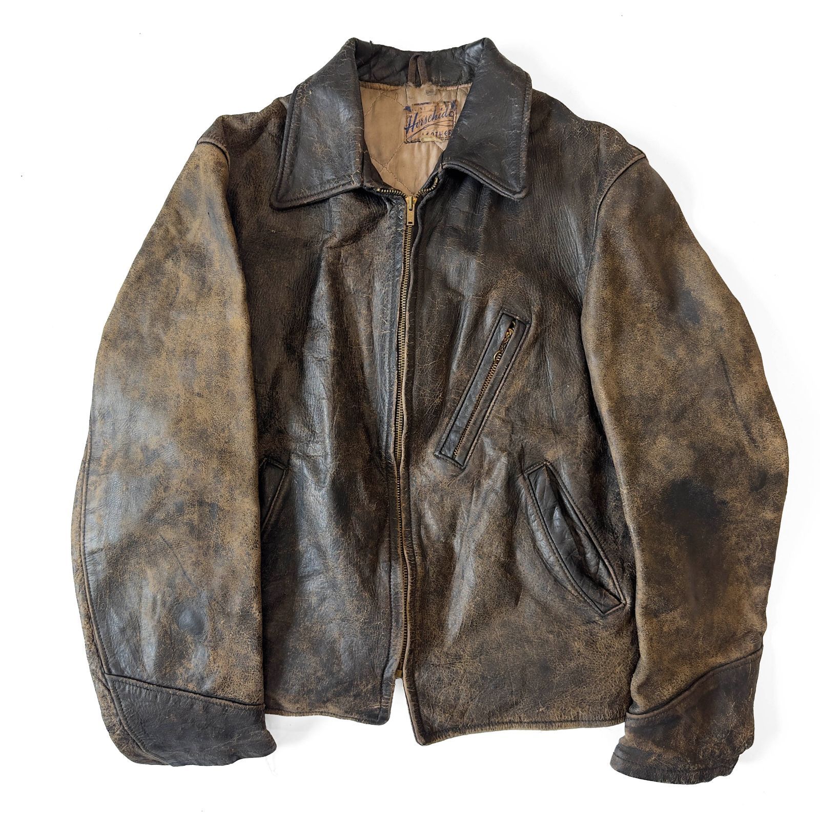 1950s ビンテージ ホースハイド レザージャケット 馬革 50s 黒
