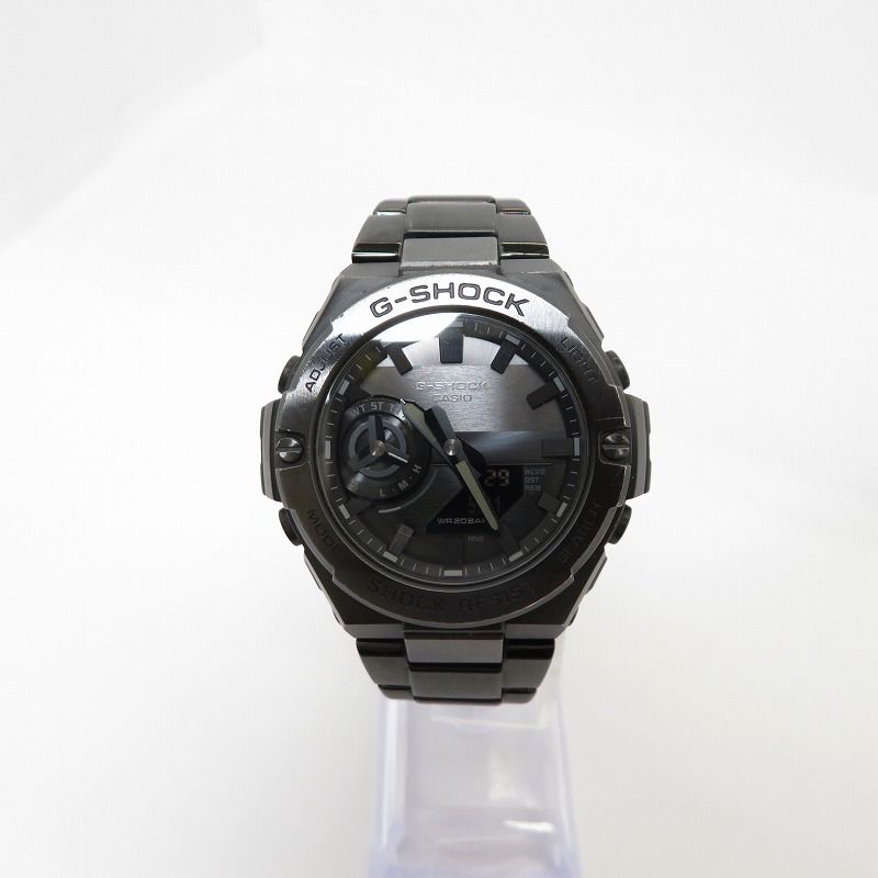 【瀬戸大橋店】 中古 G-SHOCK | ジーショック 腕時計 アナデジソーラー G-STEEL/GST-B500 Series GST-B500BD-1AJF ブラック 【131】