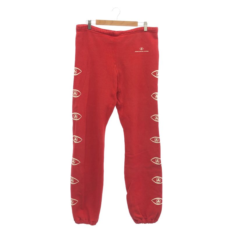 【中古】UNDER COVER ONE OFF Championトリコタグ リプリント スウェットパンツ レッド サイズL[24]