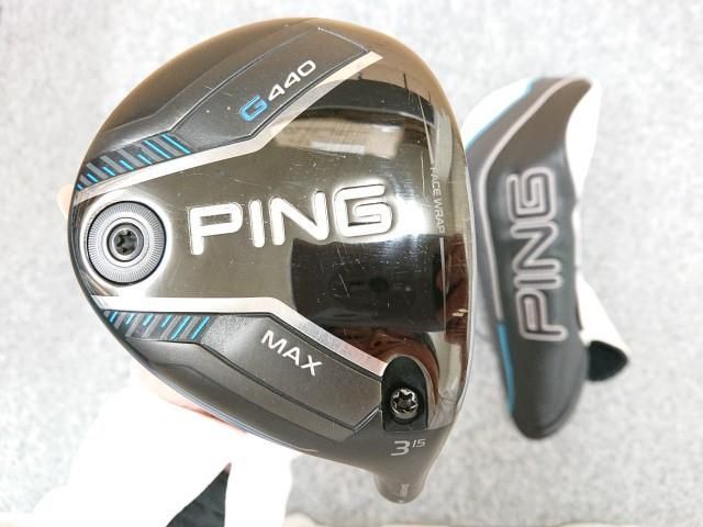中古】 PING ピン G440 MAX フェアウェイウッド 3W 15° FW ヘッドのみ
