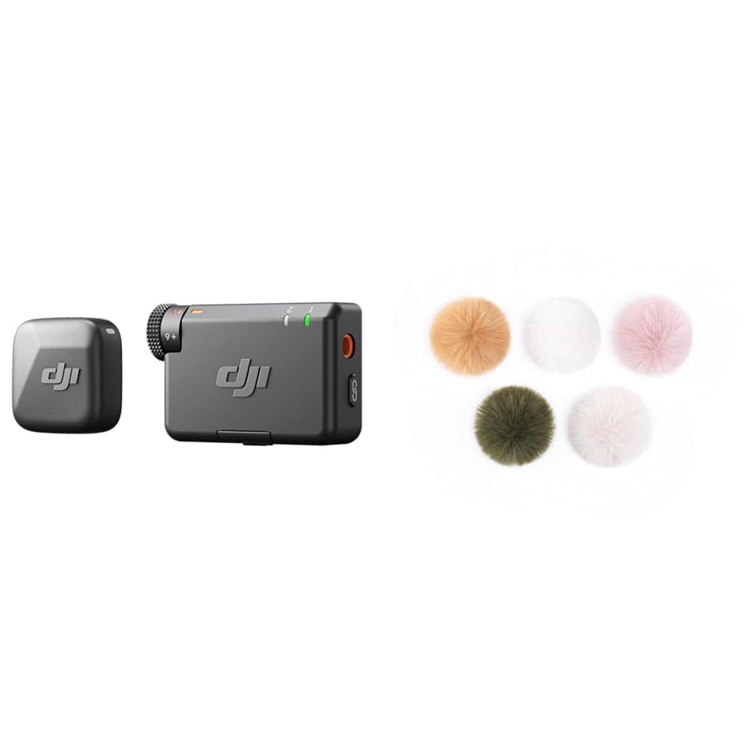 新品 DJI Mic Mini（1 TX + 1 RX） + DJI Mic Miniマルチカラーウィンドスクリーン ワイヤレス マイク 超軽量 オーディオ ノイズキャンセリング 自動制限機能 カメラ／iPhone／Android用ピンマイク 400 m伝送