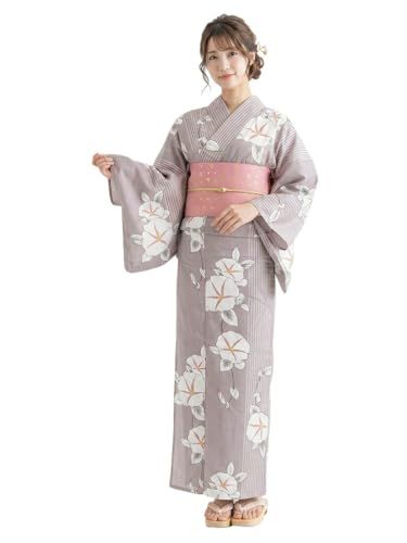 浴衣 レディース 単品 [なごみや] 女物 浴衣 シック 変わり織り レトロ 古典柄 かわいい 高見え 夏祭り 夕涼み 花火 レディース 092ee91a