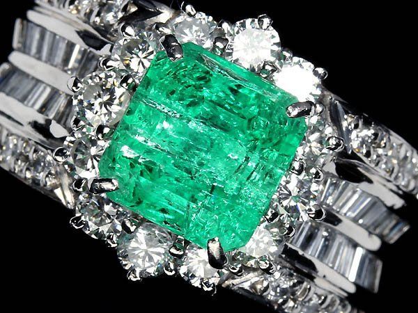 8VOI17857T【売り切り】新品【RK宝石】≪Emerald≫ 極上エメラルド 大粒2.415ct!! 極上ダイヤモンド 総計1.35ct Pt900 超高級リング 14.5号 ダイヤ 指輪 リング