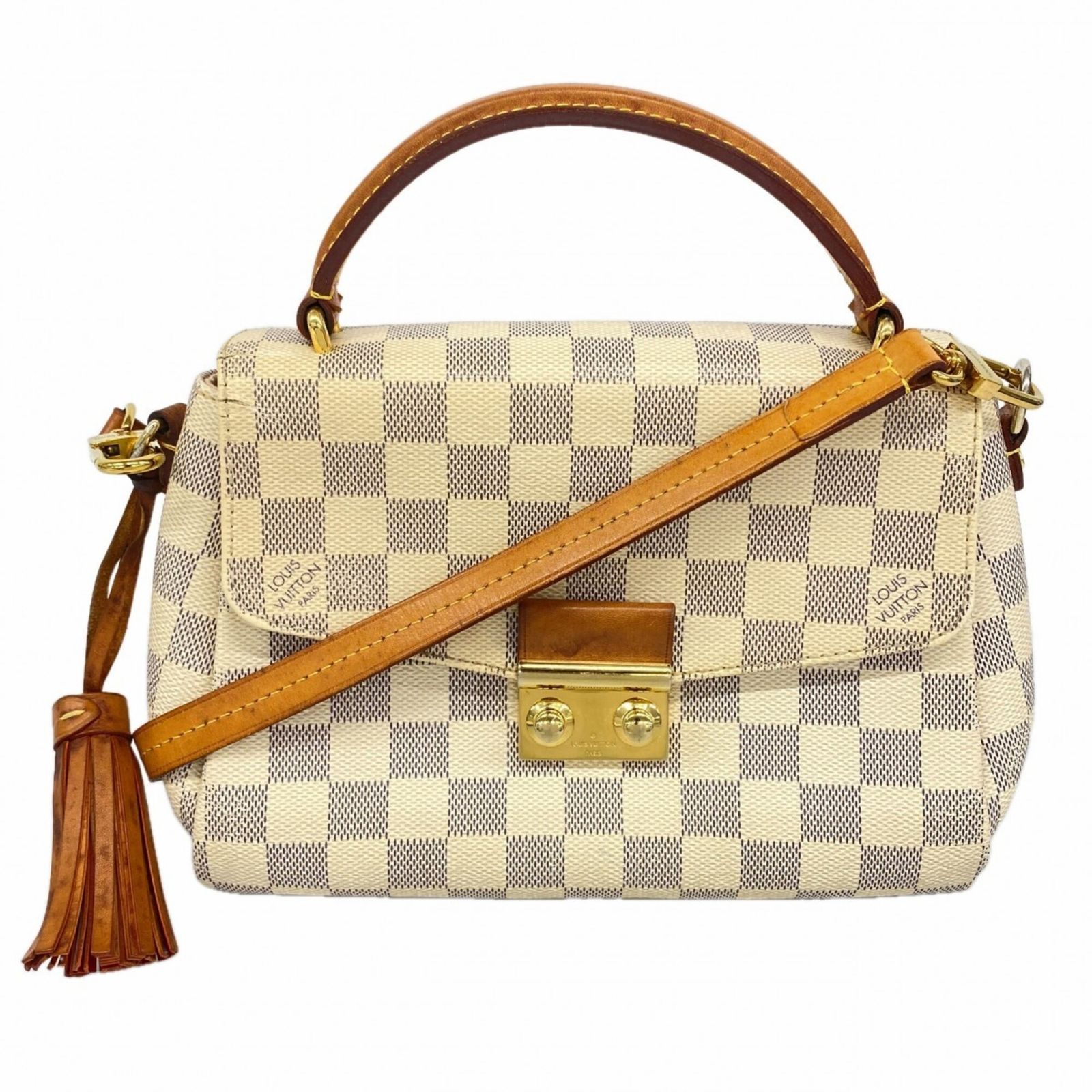 ルイ・ヴィトン(Louis Vuitton) ルイ・ヴィトン ハンドバッグ ダミエ・アズール クロワゼット N41581 ホワイト 2wayバッグレディース OP002252