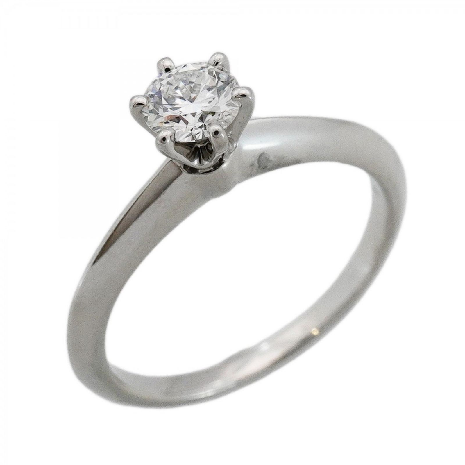 ティファニー(Tiffany) ティファニー リング ソリティア 1PD Pt950 プラチナ ダイヤモンド 0.31ct 9号レディース