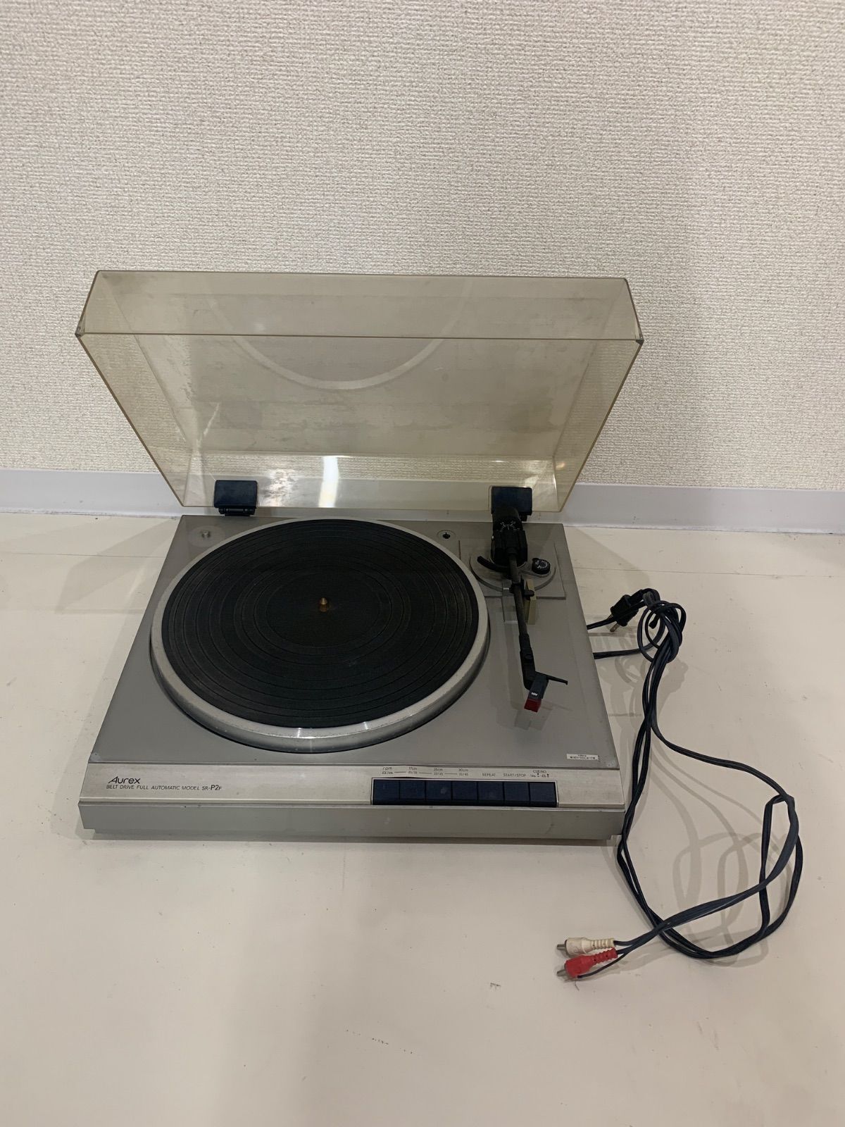 Aurex4チャンネルステレオレコードプレーヤーターンテーブル AP-1400 ターンテーブル aurex レコードプレーヤー オーディオ機器 - Aurex4