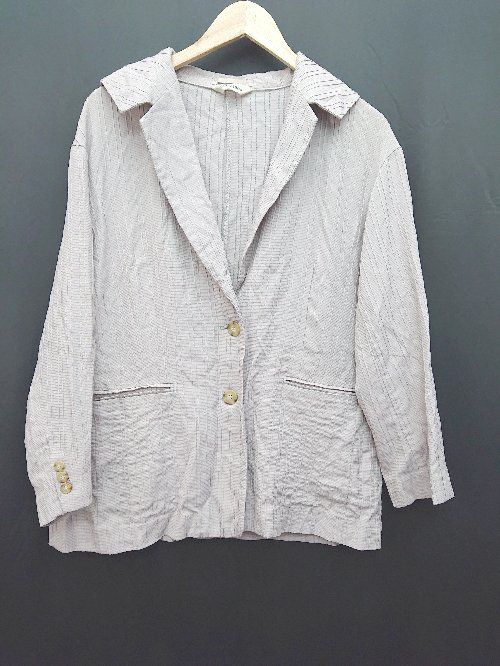 ◇ COCO DEAL ココ ディール 薄手 バックスリット 長袖 シャツ ジャケット サイズ1 ピンク グレージュ系 レディース P 【1308240000255】
