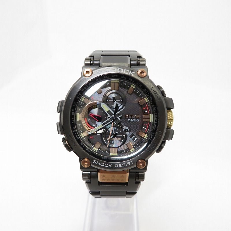 【瀬戸大橋店】 中古 G-SHOCK | ジーショック 腕時計 アナログ電波ソーラー 35周年記念モデル MTG MAGMA OCEAN MTG-B1000TF-1AJR ブラック 【131】