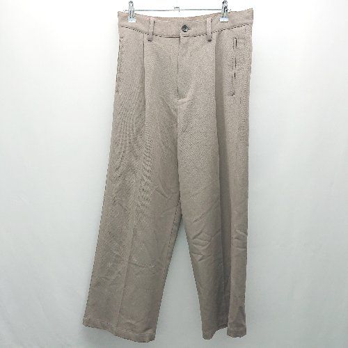◇ MONO-MART モノマート ワンタック センタープレス ストレッチ シンプル 薄手 パンツ サイズS グレー レディース E 【1308290005309】