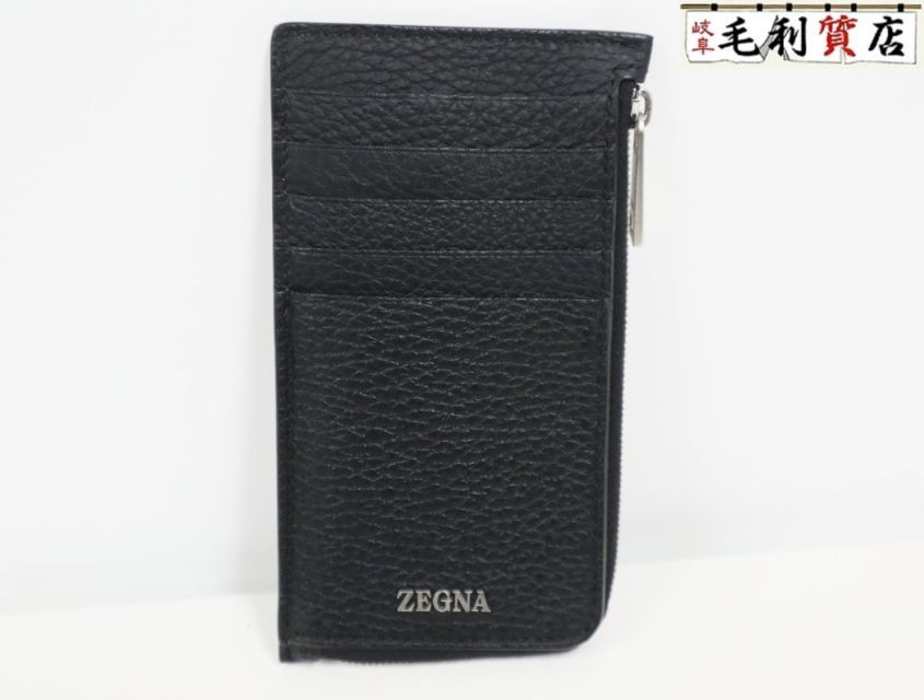 ゼニア ZEGNA ブラック ディアスキン ウォレット LHCVM-E1821Z-NER 未使用 フラグメントケース 財布