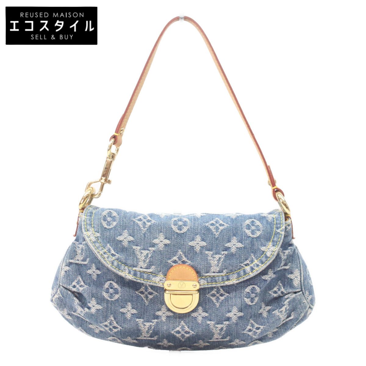 LOUIS VUITTON ルイヴィトン M95050 モノグラムデニム ミニプリーティ
