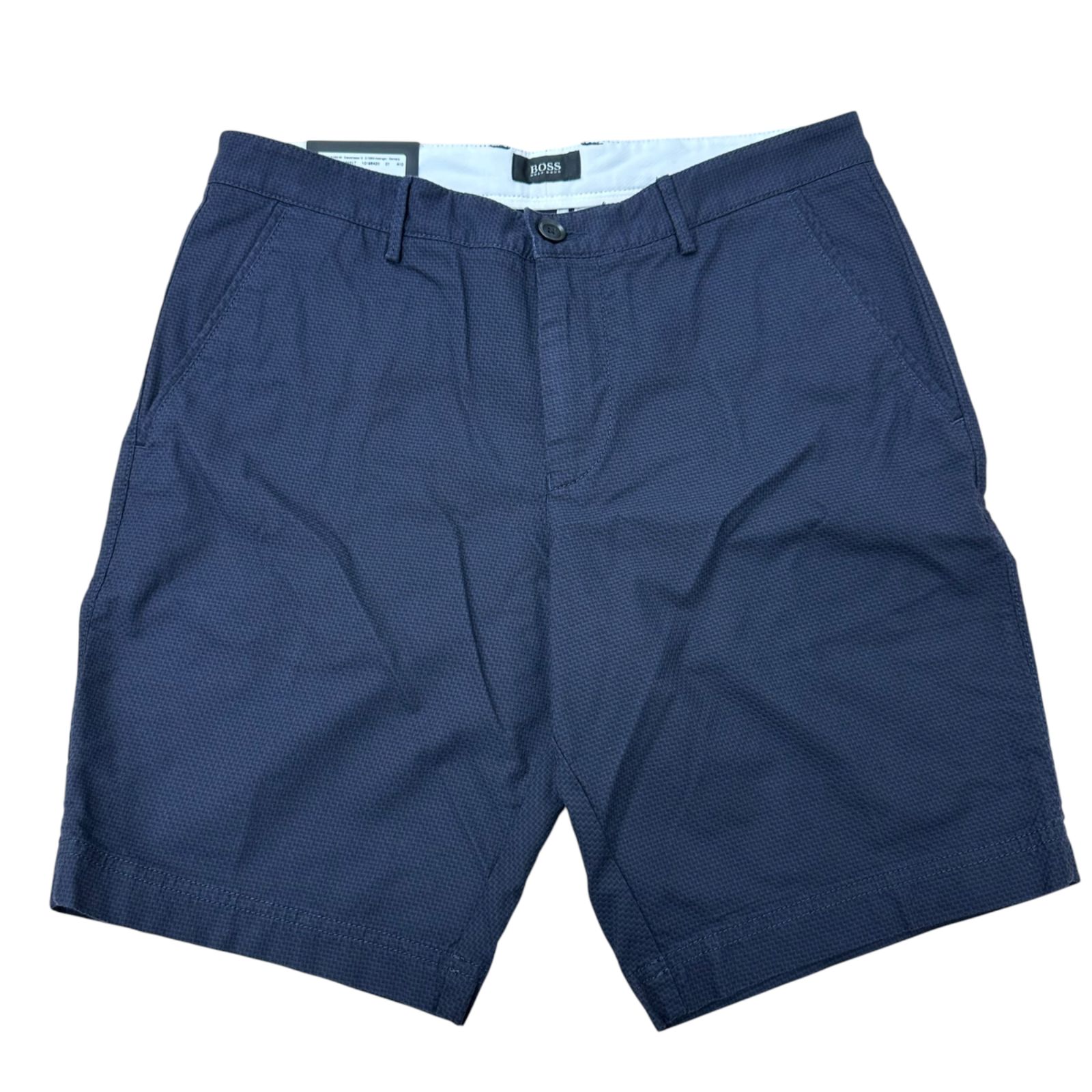 ✨未使用✨HUGO BOSS/ヒューゴ ボス メンズ レギュラーフィット ハーフパンツ ネイビー