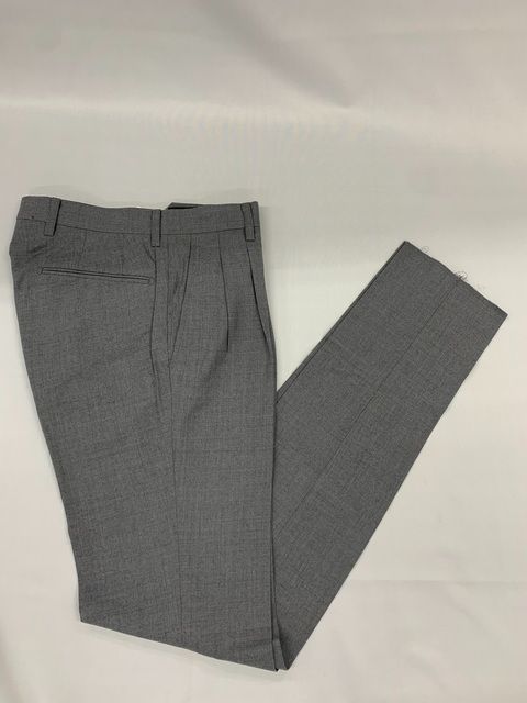 新品 定価3.19万 高級ブランド 英国ブランド 百貨店ブランド 特価セール パンツ ズボン トラウザーズ S M L XL　ウエスト 76cm 88cm 毛 ウール 100% グレー系 グレイ メンズ 春 夏 秋 カジュアル ビジネス 323 8,640円