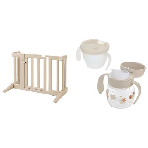 新品 リッチェル 【セット販売】 おくだけフェンス ベージュ + トライコップセット
