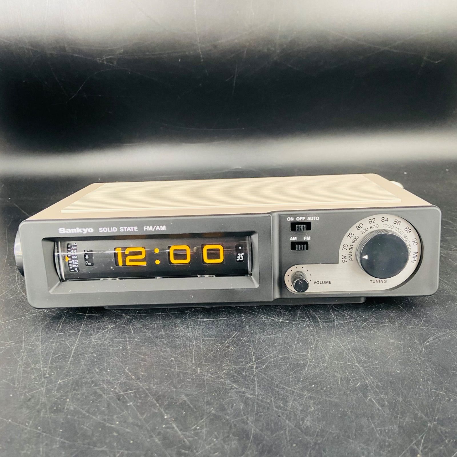 美品 三協精機 ラジオ付きドラムクロック ザックスSC707-セレクト