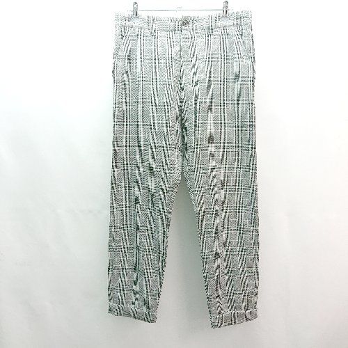 ◇ BEAUTY&YOUTH UNITED ARROWS チェック柄 ロールアップ きれい系 パンツ サイズM グレー レディース E 【1308290054864】