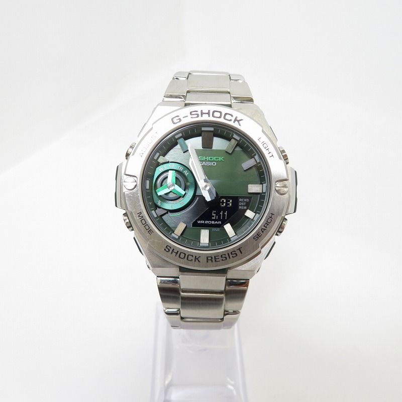【瀬戸大橋店】 中古 G-SHOCK | ジーショック 腕時計 アナデジソーラー G-STEEL GST-B500AD-3AJF シルバー 【131】