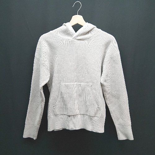 ◇ un dix cors アンディコール プルオーバー フーディ センターポケット 長袖 パーカー サイズF グレー系 レディース E 【1308290069332】