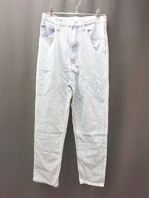 ◇ ◎ ●未使用● Aunt Marie's ウォッシュ加工 無地 テーパード デニムパンツ サイズS インディゴ レディース E 【1309040008724】
