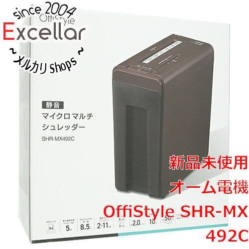 [bn:12] OHM　静音マイクロマルチシュレッダー OffiStyle　SHR-MX492C　ブラウン 9,674円