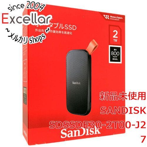 [bn:12] SANDISK　ポータブルSSD　SDSSDE30-2T00-J27　2TB