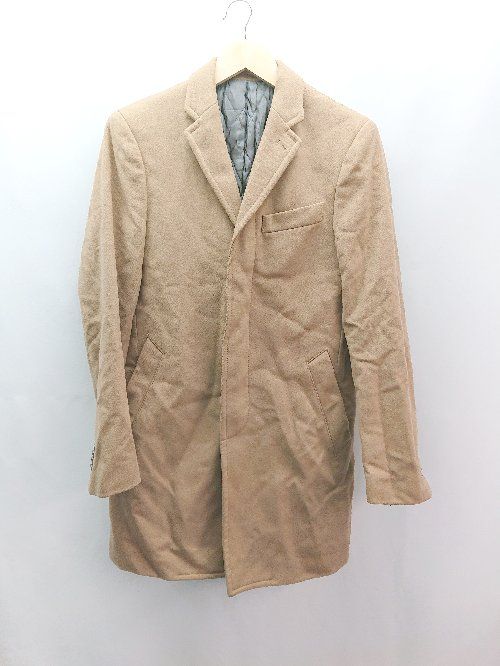 ■ BANANA REPUBLIC バナナリパブリック 中綿 裏地 起毛 厚手 Vネック ボタン 長袖 コート サイズS ブラウン レディース E 【1309040016095】