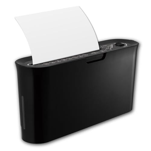 アスミックス(Asmix) アスカ シュレッダー クロスカット B08BK ブラック 10分 A4 最大3枚 卓上 コンパクト スリムso e7ecdfcd