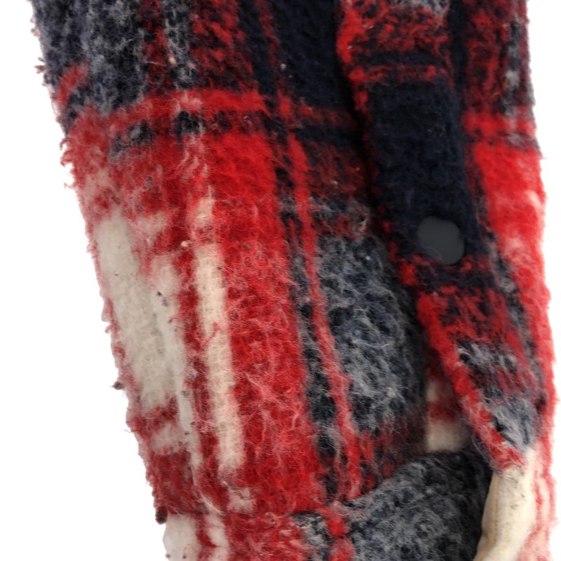 【中古】KITH 21FW チェックボアジャケット  レッド サイズM キス RN#140659[19][240019516691] 中古】KITH 21FW チェックボアジャケット レッド サイズM キス RN