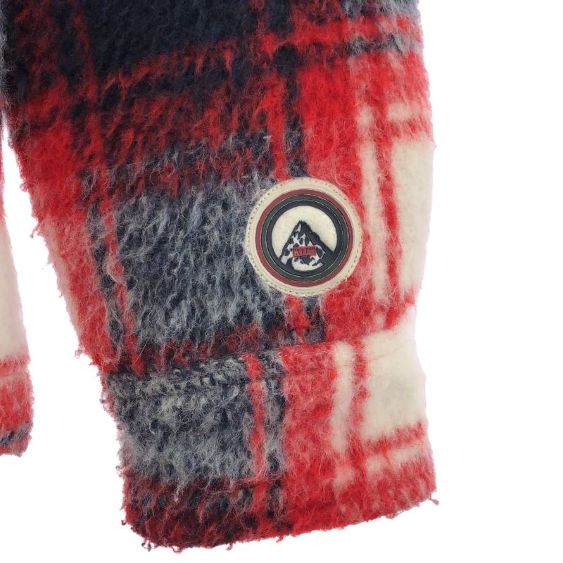 中古】KITH 21FW チェックボアジャケット レッド サイズM キス RN
