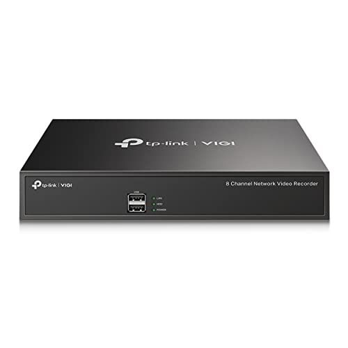 TP-Link VIGI 8チャンネル ネットワーク ビデオ レコーダー スマートフォン アプリ 対応 監視システム H.265+ 80Mbps ONVIF 準拠 ３年 NVR1008H/