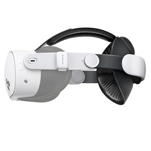 BOBOVR E3 ヘッドバンド、クエス3/3 Sと互換性があり、70 gの重量ブロックを調節でき、快適なバランス/