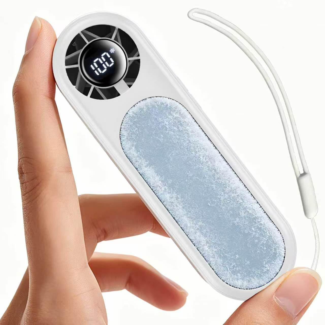 AMORMIYA ハンディファン 冷却プレート付 100段階風量調節 次世代手持ち扇風機 瞬間冷却 -25℃ ペルチェ素子 3000mAh 携帯扇風機 静音 ターボファン LED残量表示 USB充電式 小型扇風機 暑さ対策グッズ 登山/キャン fb418fdf