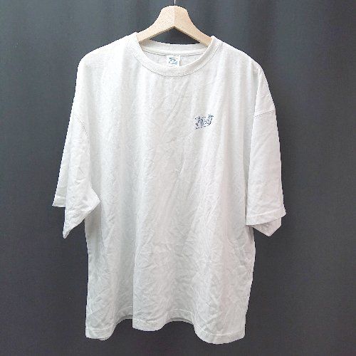 ◇ Piko ピコ ラウンドネック イラストプリント カジュアル 半袖 Tシャツ サイズLARGE ホワイト レディース E 【1309040097315】