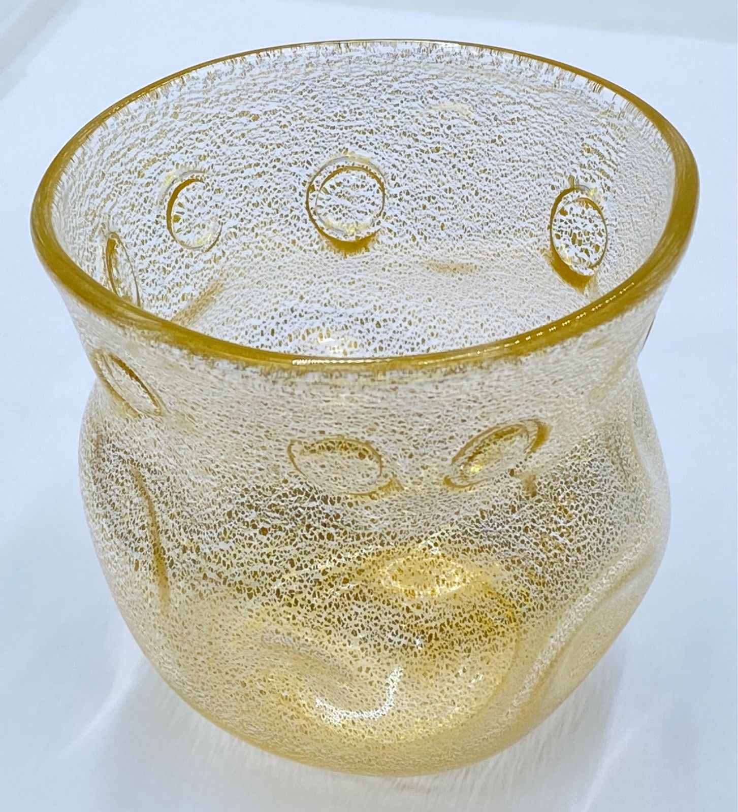岩田久利 燦 金彩 ガラス杯 ぐい呑み 共箱 - メルカリ