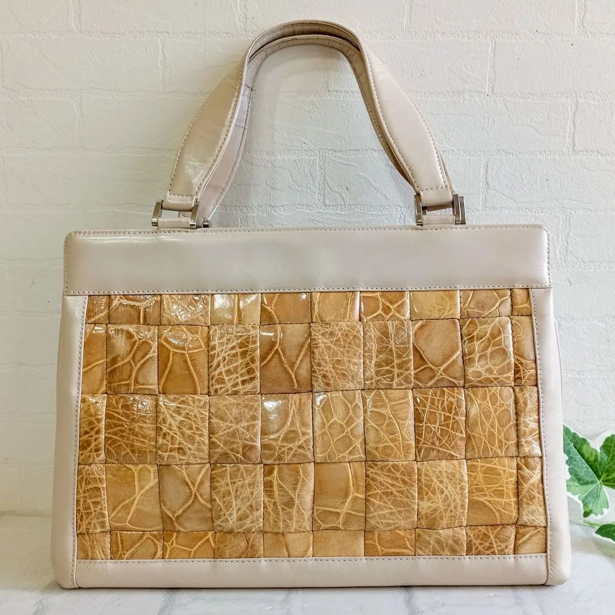 J88 昭和レトロ レザーハンドバッグ マルウTOKYO HANDBAG ハンドバッグ 