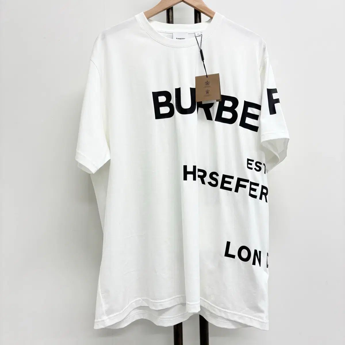 XL BURBERRY レタリング ロゴ 半袖T
