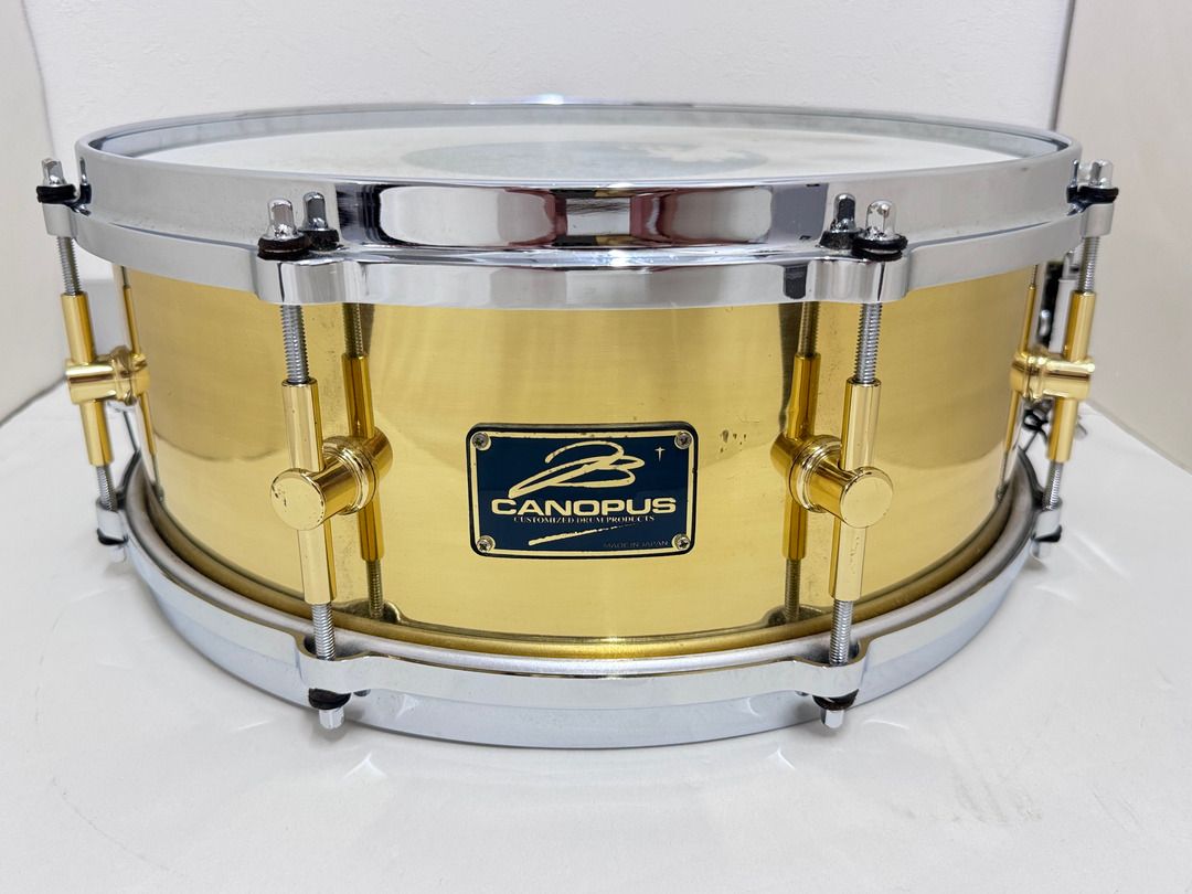 USED CANOPUS The Brass Snare Drum B-145514×5.5 ブラス1mm