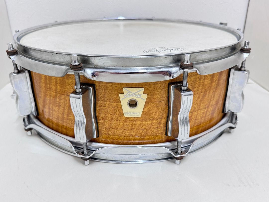 USED LUDWIG LS560 LE SUPER CLASSIC SATIN WOOD 10穴 14x5 6ply Maple + African Satin Wood