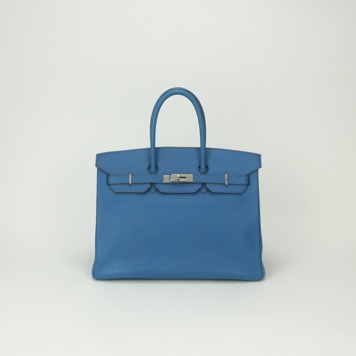 エルメス HERMES バーキン35 ヴェルソ バーキン 35 ヴェルソ バッグ トートバッグ エプソン ミコノス Mykonos ブルー Blue 青 シルバー金具 ハンドバッグ ヴォーエプソン 731,500円