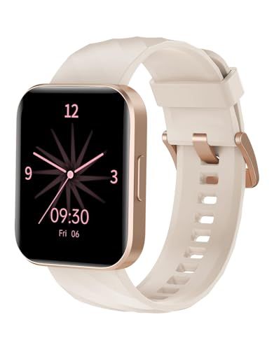 RUIMEN スマートウォッチ iPhone アンドロイド 対応 通話機能付き Smart Watch 1.85インチ大画面 レディース メンズ 腕時計 100+種類運動モード ゲーム 生理周期管理 Gmail/着信＆メッセージ通知 スマホ探 58f769ae