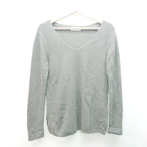 ◇ SLOBE IENE ローゲージ ケーブル カジュアル 上品 おしゃれ 長袖 ニット 表記なし グレー レディース E 【1310050015053】