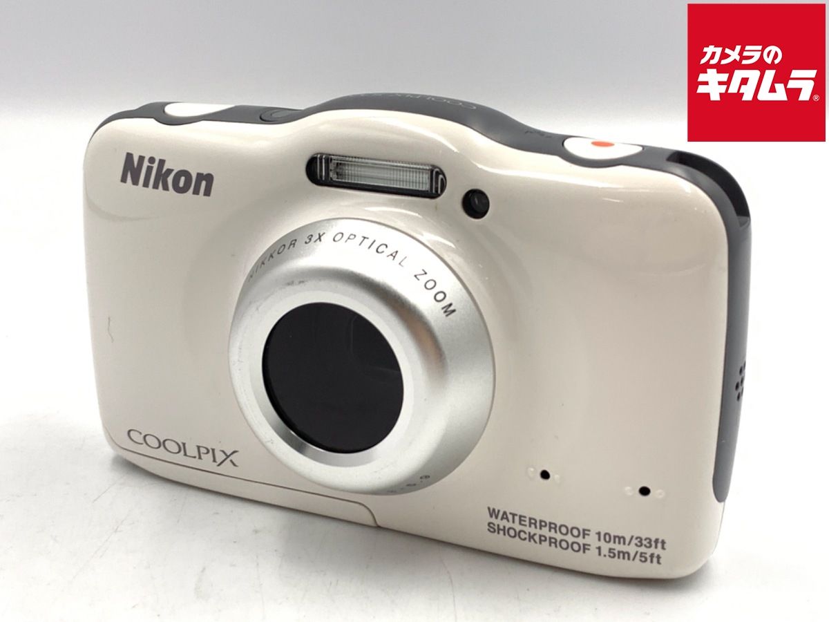 【中古】 【良品】 ニコン COOLPIX S32 WH ホワイト