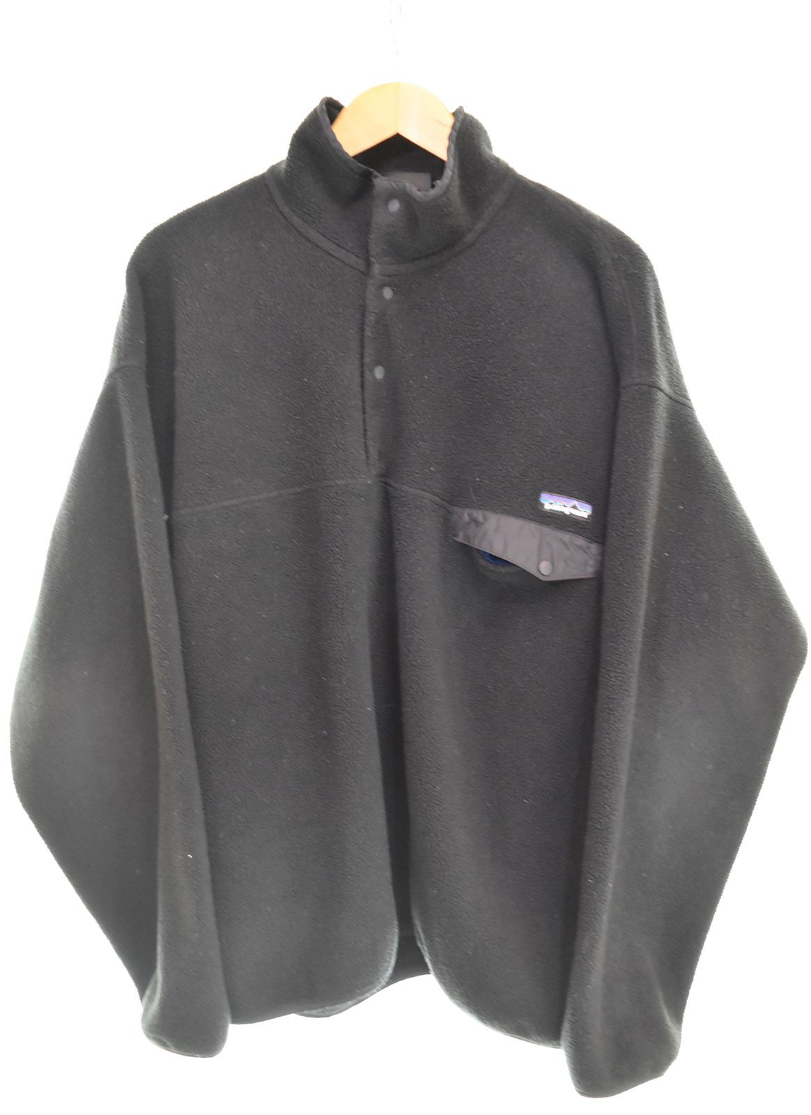 パタゴニア PATAGONIA 90's 90年代 スナップT シンチラ フリース ジャケット XL ジャケット ブラック LLサイズ 103MT-4565