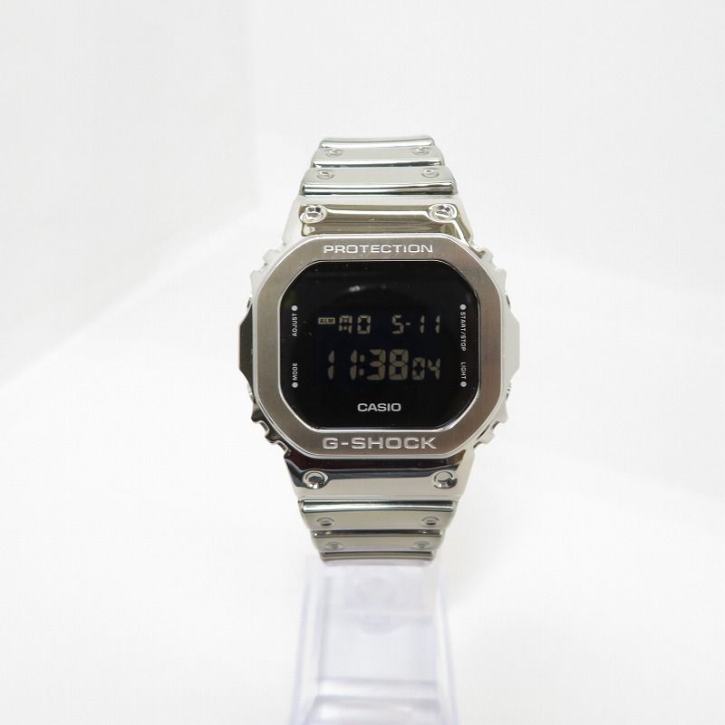 【瀬戸大橋店】 中古 G-SHOCK | ジーショック 腕時計 デジタルクオーツ FINE METALLIC SERIES GM-5600YM-8JF シルバー 【131】