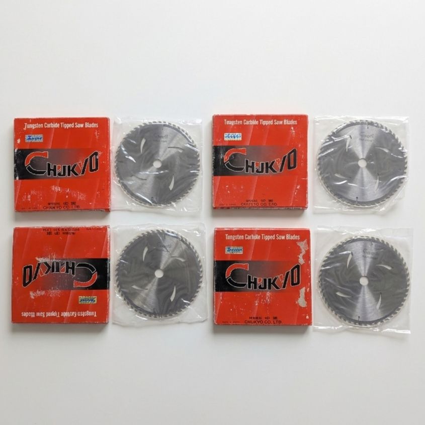 【未使用4枚セット】中京 CHUKYO チップソー 外径190mm × 刃厚1.6mm × 穴径20mm × 刃数52P きざみ・造作兼用