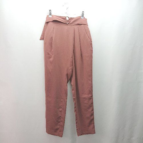 ◇ ◎ KBF URBAN RESEARCH サイドジップ ウエストゴム ワンタック ストレッチ パンツ サイズONE ピンク レディース E 【1310130004182】