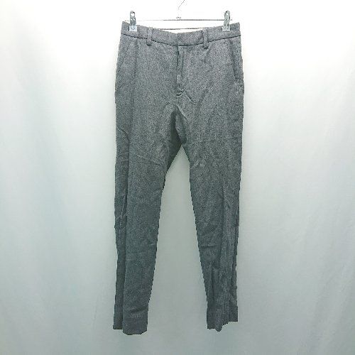 ◇ UNITED ARROWS ユナイテッドアローズ 起毛 ストレッチ 裏地 秋冬物 オシャレ パンツ サイズ36 グレー レディース E 【1310130003550】