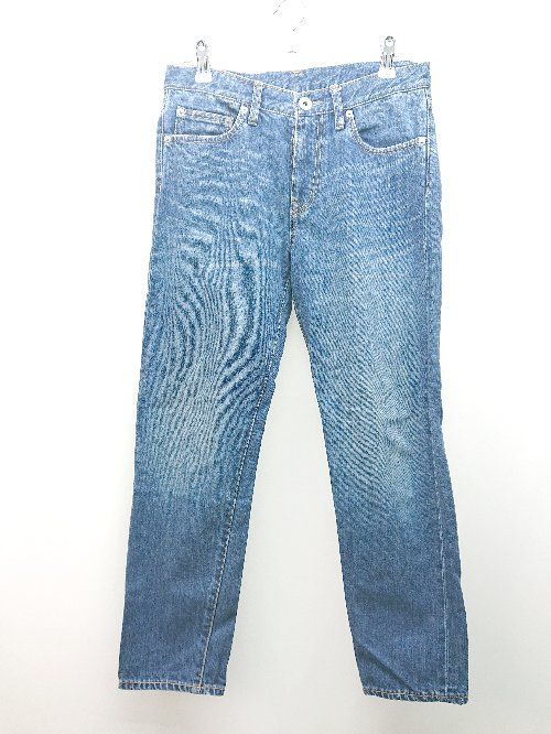 ◇ URBAN RESEARCH DOORS 無地 ウォッシュ加工 シンプル デニムパンツ サイズ36 インディゴ レディース E 【1310130010008】