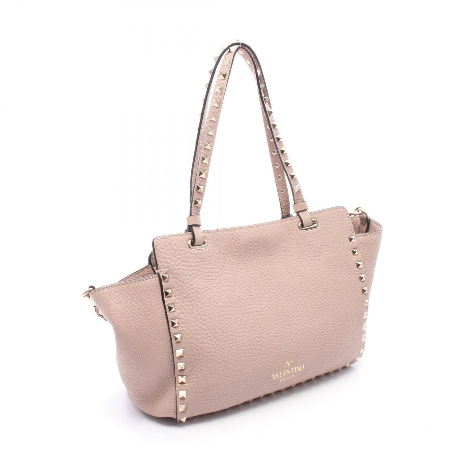 ヴァレンチノ Valentino トートバッグ ロックスタッズ 2WAY ピンク